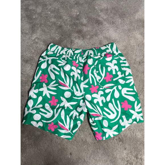 Hanna Andersson Mens Medium Swim Trunks Bundle (2) Pairs Lemons Green Tropical - Picture 5 of 8